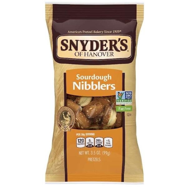 Snyders de Hanover Pretzels Nibbler regulares kosher de 3.5 oz, bolsa de 8 piezas - 111817