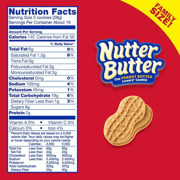 Galletas Sandwich Nutter Butter de Nabisco de 16 oz., paquete de 12 - 04631