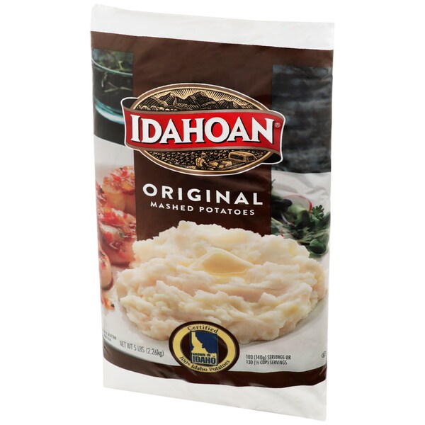 Alimentos Idahoan Puré de Papa Original en Hojuelas de 5 libras, Paquete de 6 - 2970000203