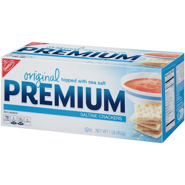 Galletas Premium Crackers Kosher de Nabisco en caja de 1 lb, paquete de 12 - 00057