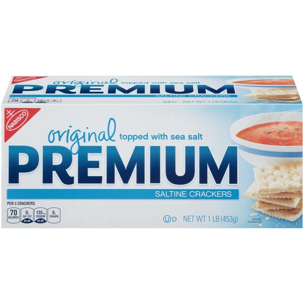 Galletas Premium Crackers Kosher de Nabisco en caja de 1 lb, paquete de 12 - 00057