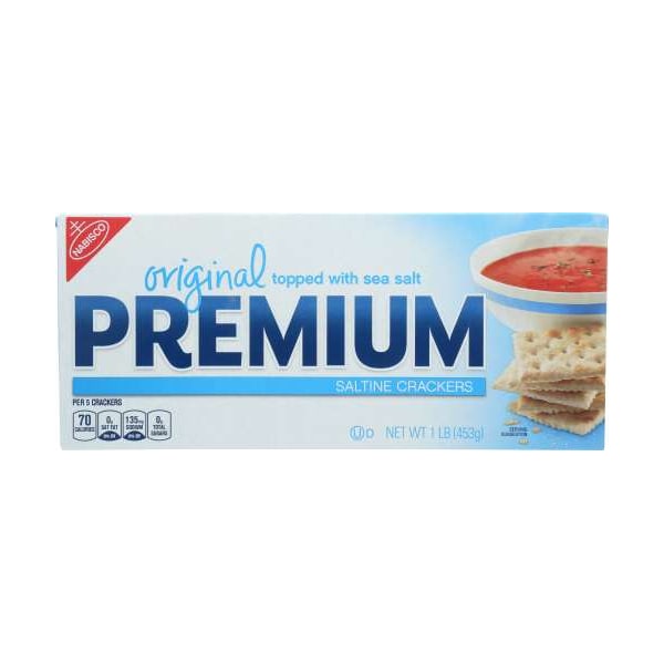 Galletas Premium Crackers Kosher de Nabisco en caja de 1 lb, paquete de 12 - 00057