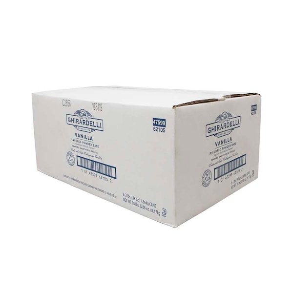 Ghirardelli Ghirardelli Polvo Sabor Vainilla Premium de 3 libras, Paquete de 6 - 62105