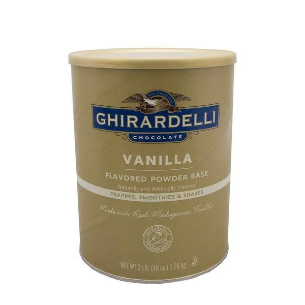 Ghirardelli Ghirardelli Polvo Sabor Vainilla Premium de 3 libras, Paquete de 6 - 62105