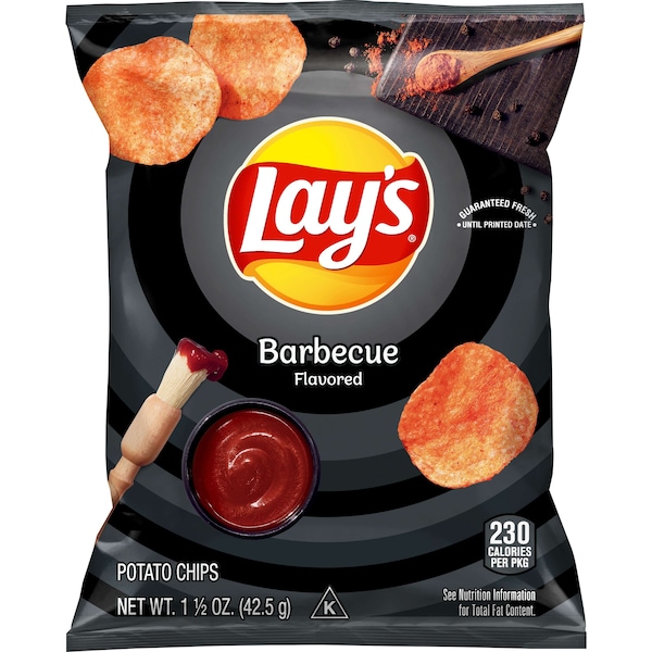 Papas Fritas Lay's sabor BBQ en bolsas de 1.5 oz., paquete de 64 - 44358