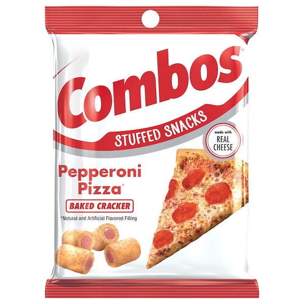 Combos Pepperoni Cracker Combo Snack, Bolsa de 6.3 oz, paquete de 12 - 273757