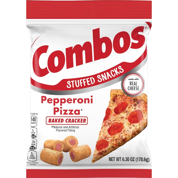 Combos Pepperoni Cracker Combo Snack, Bolsa de 6.3 oz, paquete de 12 - 273757