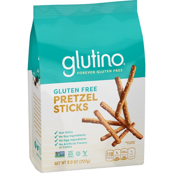 Bastoncillos de Pretzel Glutino sin Gluten de 8 oz. en bolsa, paquete de 12 - 7852304012