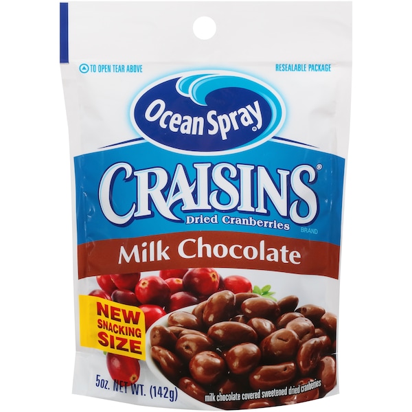 Ocean Spray Ocean Spray Craisins Cubiertos de Chocolate 5 oz., Paquete de 12 - 22966