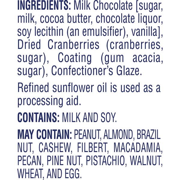 Ocean Spray Ocean Spray Craisins Cubiertos de Chocolate 5 oz., Paquete de 12 - 22966