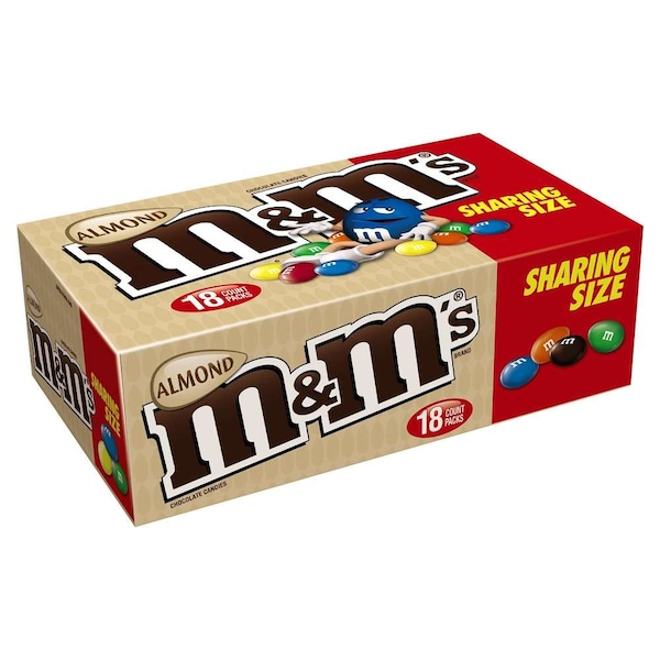 M&Ms M&M's Almendra Tamaño Compartir 2.83 oz. Bolsa, PK108 - 270394