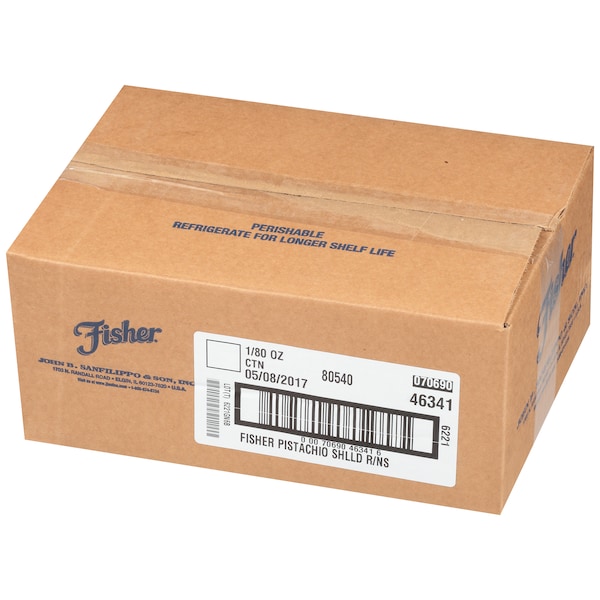 Pistaches sin cáscara Fisher Fisher asados sin sal 5lbs - 80540