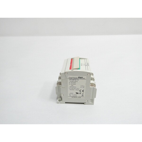 Fuji Electric 3P 10A AMP 240V-AC MINIATURE CIRCUIT BREAKER - CP33FS/10