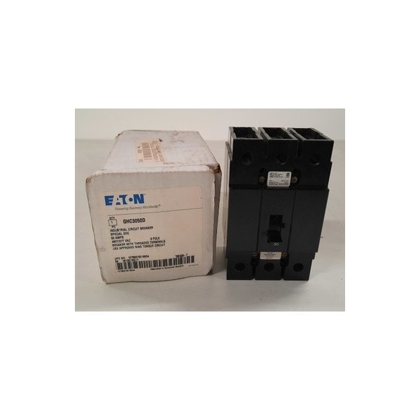 Eaton Molded Case Breakers MCCBs GHC 3P 50A 480V 50/60Hz 3Ph G Frame - GHC3050D