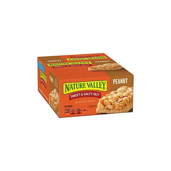 Barras de granola de cacahuate Nature Valley Sweet And Salty Nut de 1.2 oz., paquete de 128 - 16000-42067.