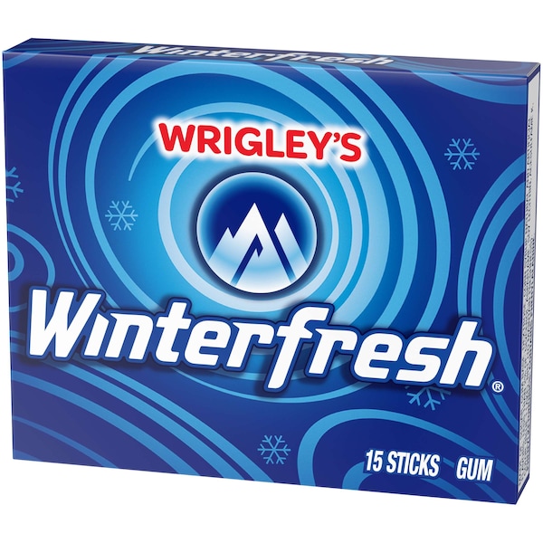 Chicle Winterfresh para un solo uso, 15 piezas, paquete de 120 - 259688.