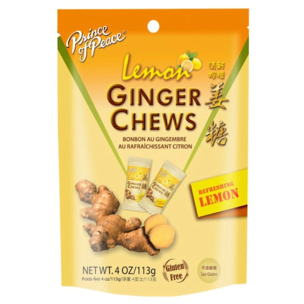 Príncipe de la Paz Dulce de Jengibre y Limón masticables 4 oz - F-04112