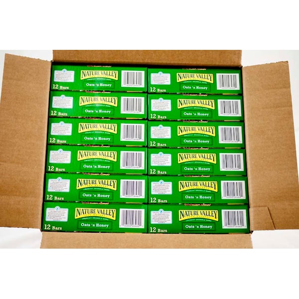 Barra de granola Nature Valley Crunchy Oats & Honey de 8.94 oz., PK12 - 16000-26460