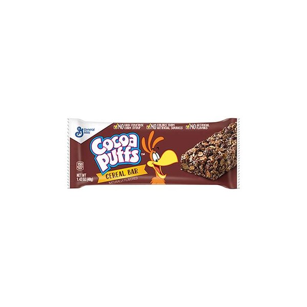 Cocoa Puffs Barra de cereal Cocoa Puffs 1.42 oz, paquete de 96 - 16000-45577