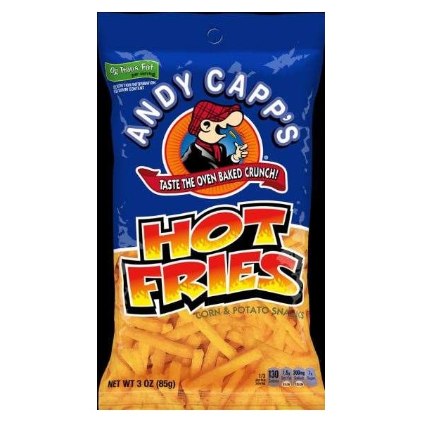 Andy Capp Papas Calientes 3 oz., Paquete de 35 - 2620047150