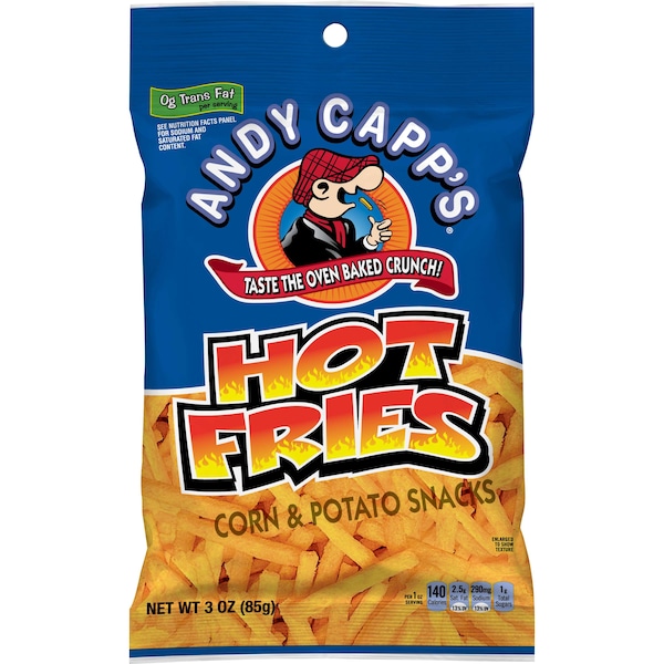 Andy Capp Papas Calientes 3 oz., Paquete de 35 - 2620047150