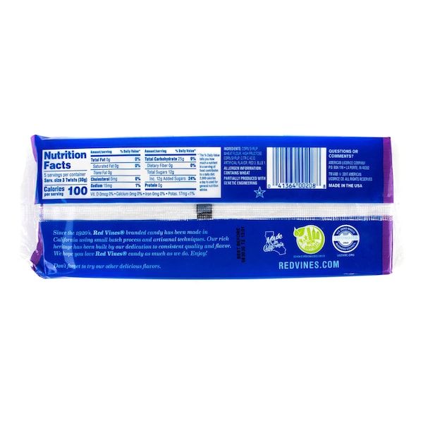 Red Vines enredaderas rojas Torcidos de uva 5 oz., paquete de 12 - 50208
