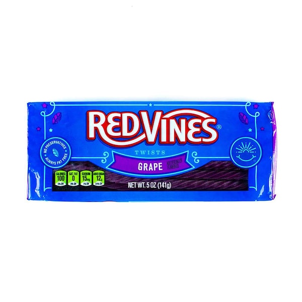 Red Vines enredaderas rojas Torcidos de uva 5 oz., paquete de 12 - 50208