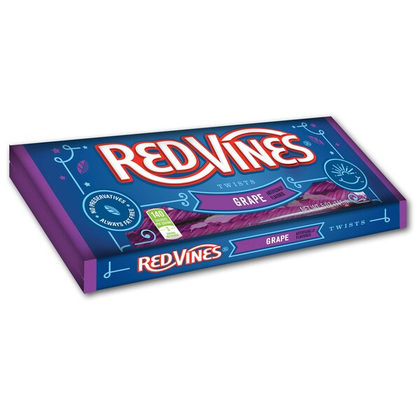Red Vines enredaderas rojas Torcidos de uva 5 oz., paquete de 12 - 50208