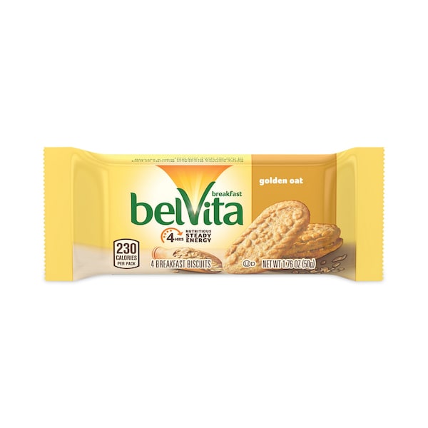 Galletas BelVita para desayuno de Nabisco, Avena Dorada, Paquete de 176 oz, PK36, 36 paq - 4354
