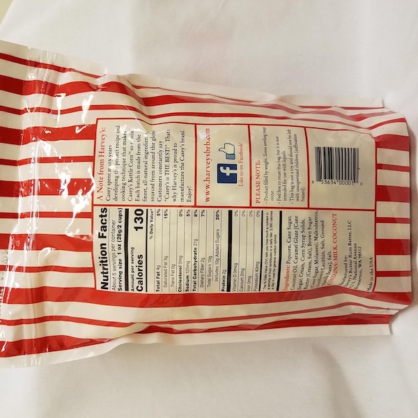 Maíz palomero de Casey ligeramente endulzado y salado en bolsa de 5 onzas - CKC-5-1