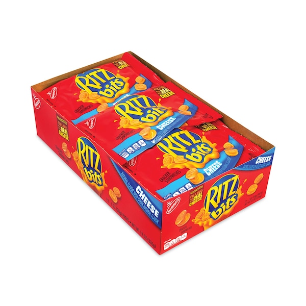 Nabisco Ritz Bits Galletas Sandwich con Queso, Bolsa de 1 oz, Paquete de 48 unidades - 19300009100
