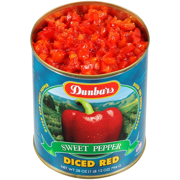 Dunbar 2.5 Chiles Rojos en Cubos Dunbar, Paquete de 12 - 01014411120001