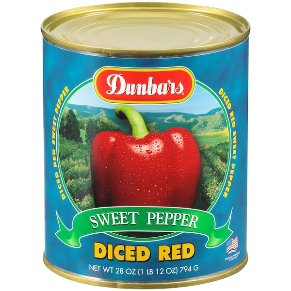Dunbar 2.5 Chiles Rojos en Cubos Dunbar, Paquete de 12 - 01014411120001