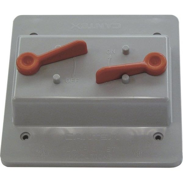 Keen 5133331B Gray 2 Gang Weatherproof Electrical Cover - KE159555