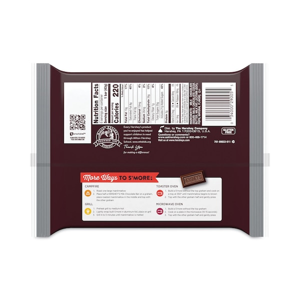 Barra de Chocolate con Leche Hershey's, 155 oz, Paquete de 12, 12 PK - 29005