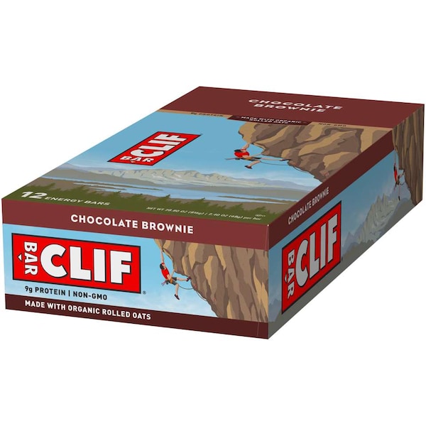 Barra de refrigerio Clif Clif Brownie de Chocolate 2.4 oz., PK192 - 160006