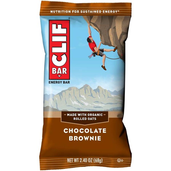 Barra de refrigerio Clif Clif Brownie de Chocolate 2.4 oz., PK192 - 160006