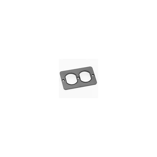 Woodhead DUP COVER PLATE FOR OUTLET BOX BLACK - 3051BLK