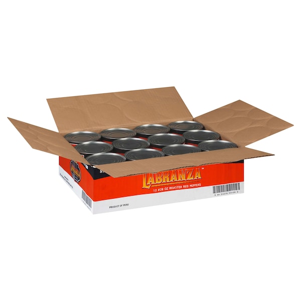 Savor Imports Pimientos Rojos Asados Enteros 28 oz., Paquete de 12 - 474320