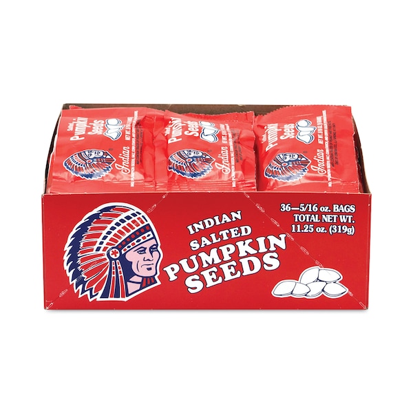 Semillas de calabaza saladas indias, bolsas de 0.31 oz, paquete de 72, 72PK - 130