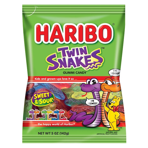 Haribo Haribo Serpientes Gemelas 5 oz., Paquete de 12 - 37754