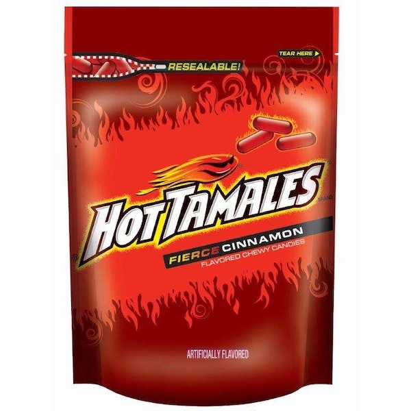 Hot Tamales Hot Tamales 10 oz. Bolsa de pie de Canela Feroz, PK8 - 7097049298