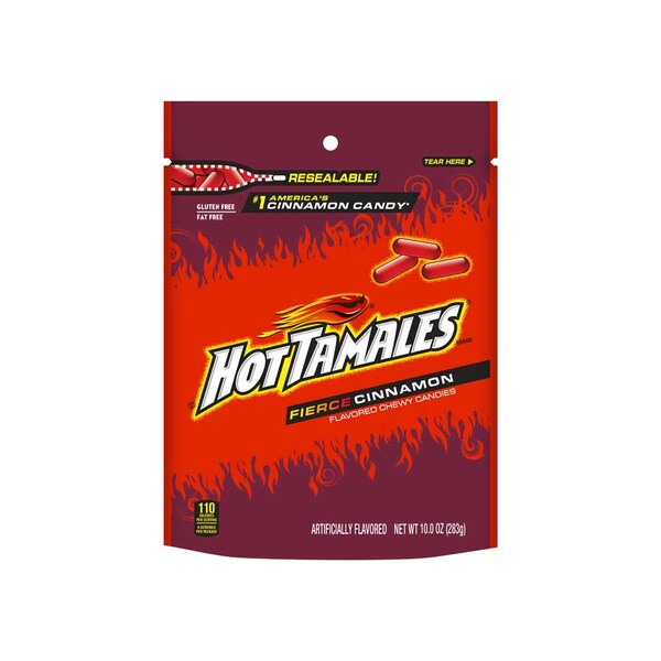 Hot Tamales Hot Tamales 10 oz. Bolsa de pie de Canela Feroz, PK8 - 7097049298