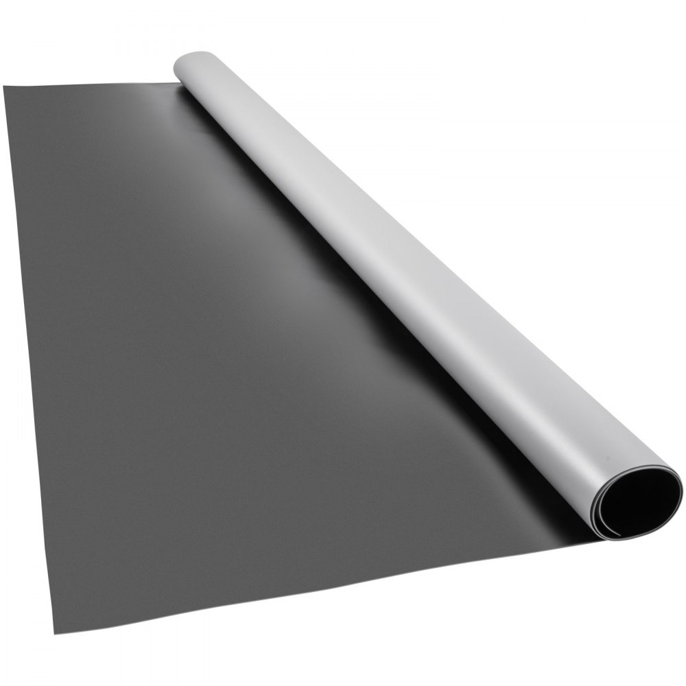 VEVOR Dance Floor, 6.6x11.8ft Dance Floor Roll, 0.06in Thick PVC Vinyl Dance Floor, Black/Grey Reversible Portable Dance Floor, Non-Slip Dance Flooring, Ballet Dance Floor for Jazz, Pop, Lyrical Style - PVCDBHS2MX3.6M001V0