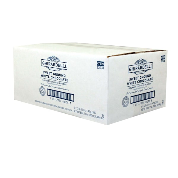 Ghirardelli Ghirardelli Sabor a chocolate blanco en polvo dulce 3.12 libras, paquete de 6 - 62038