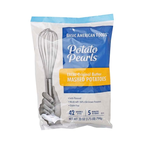 Perlas de papa Baf Potato Pearls sin gluten Excel Potato Pearls de 28 oz., PK12 - 76468