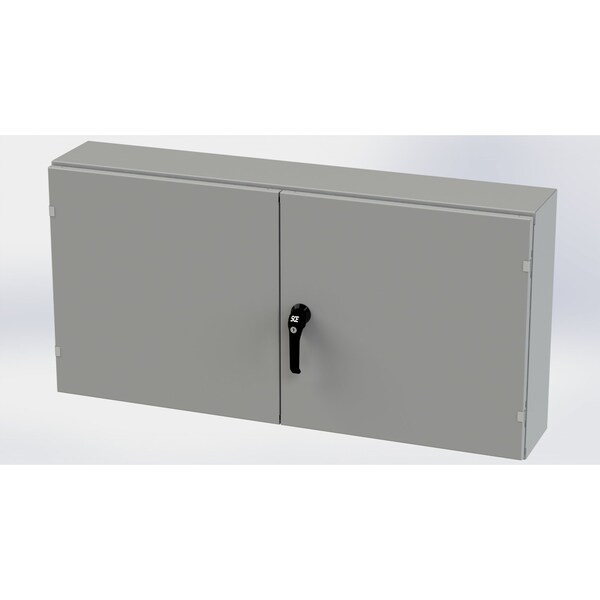 Saginaw Control & Engineering Carbon Steel Electrical Enclosures, 24 in H, 8 in D, 48 in W, NEMA 3R, 12, 13 - SCE-244808WFLP