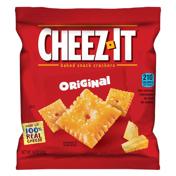 Galletas Cheez-It Original 1.5 oz. Bolsa, paquete de 48 - 2410012234