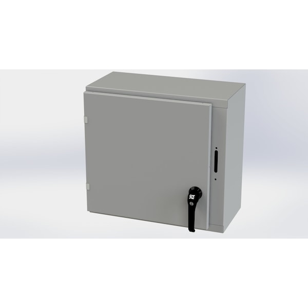 Saginaw Control & Engineering Carbon Steel Electrical Enclosures, 20 in H, 10 in D, 21.38 in W, NEMA 3R, 4, 12, 13, Hinged - SCE-20XEL2110LP