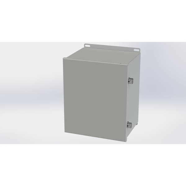 Saginaw Control & Engineering Carbon Steel Electrical Enclosures, 12.13 in H, 8 in D, 10 in W, NEMA 3R, 4, 12, 13, Hinged - SCE-12108CHNF
